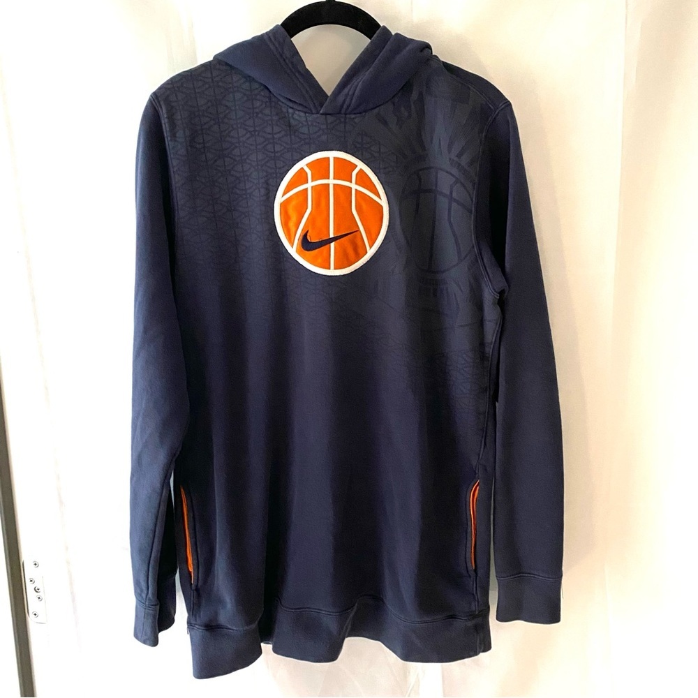 NWOT Nike Hoops hoodie basketball Navy blue SZ XL (18-20) Youth - Picture 9 of 12